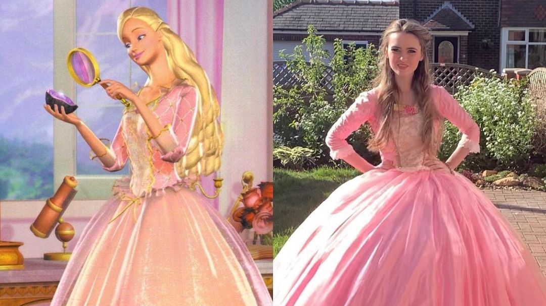 Dívka se díky replikám princeznovských šatů stala hvězdou internetu